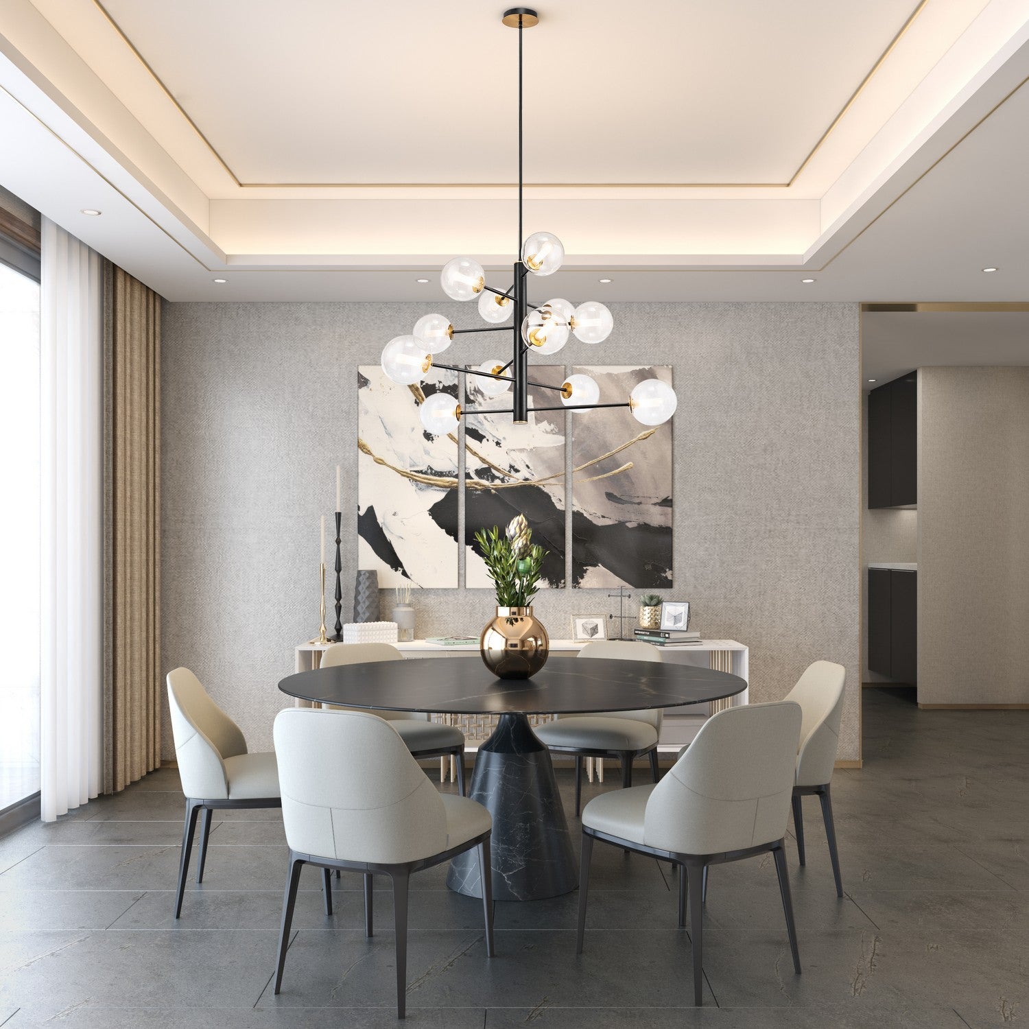Lustre 12 lumières | Aurelia
