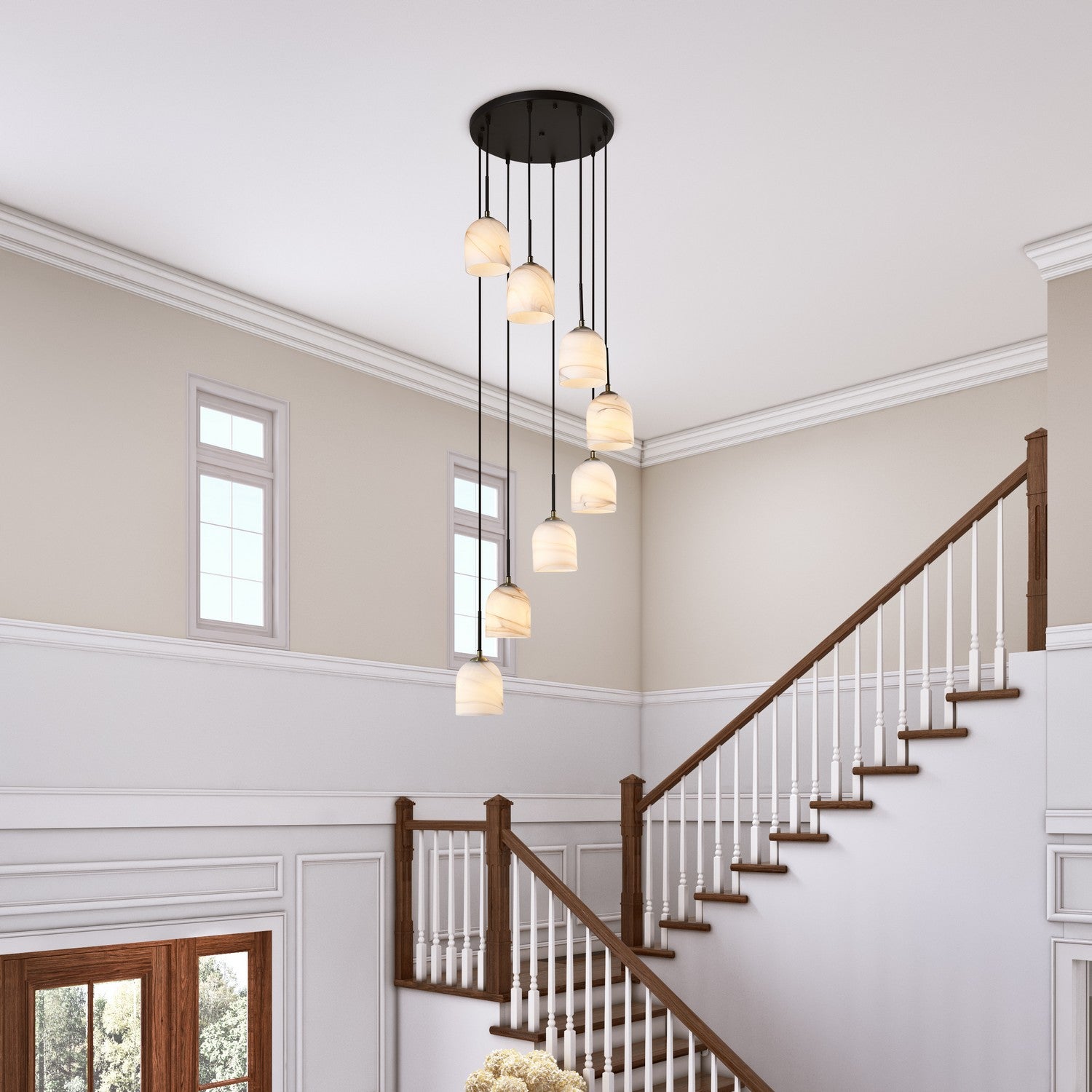 Lustre 8 lumières | Crema