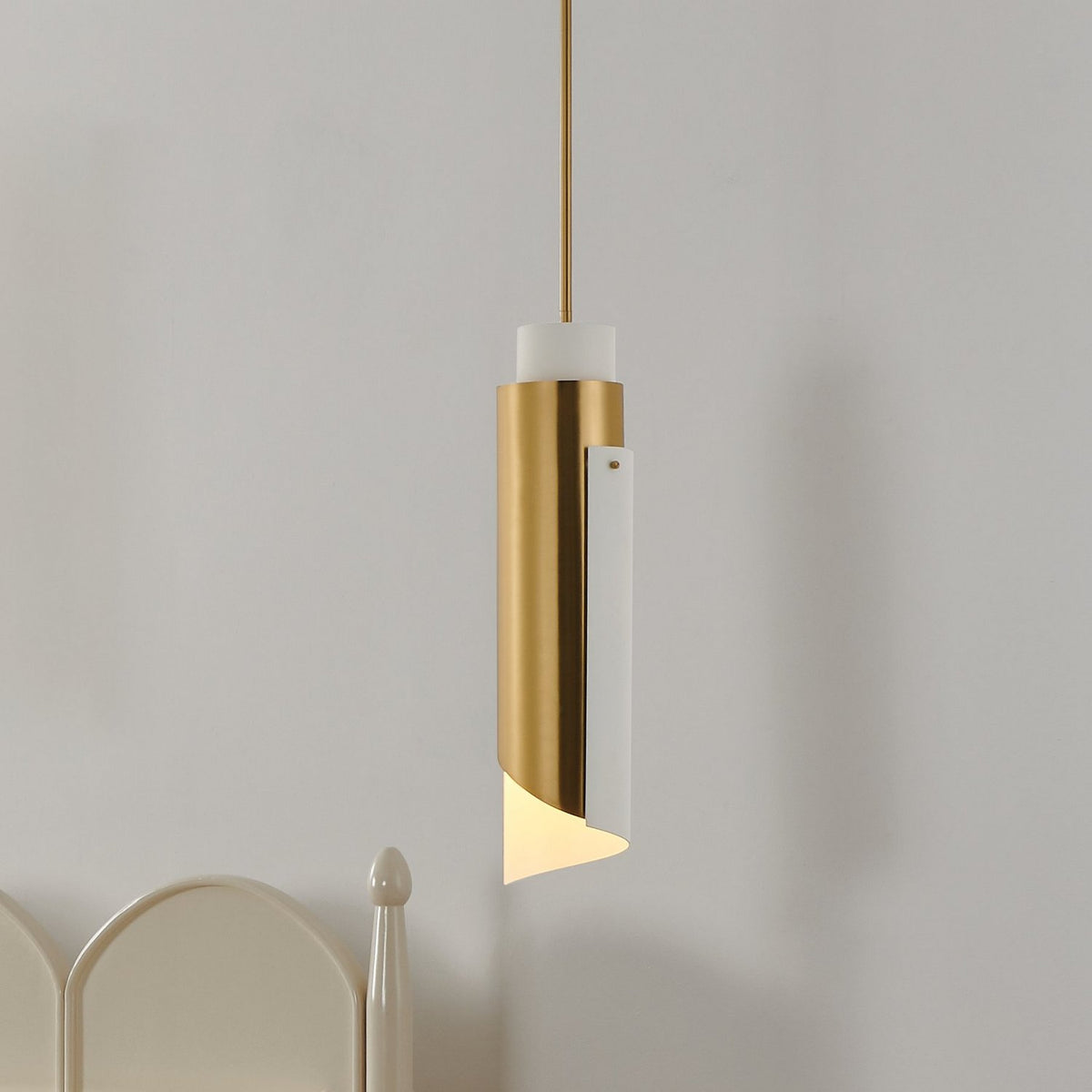 Suspension 1 lumière | Enzio — Deux tons — 206929A
