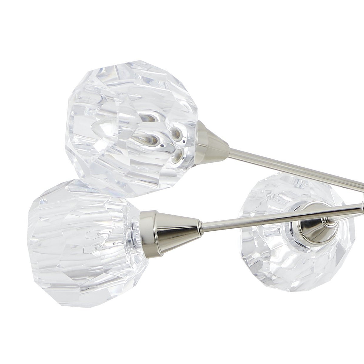 Suspension 6 lumières | Helena — Nickel poli — 206942A