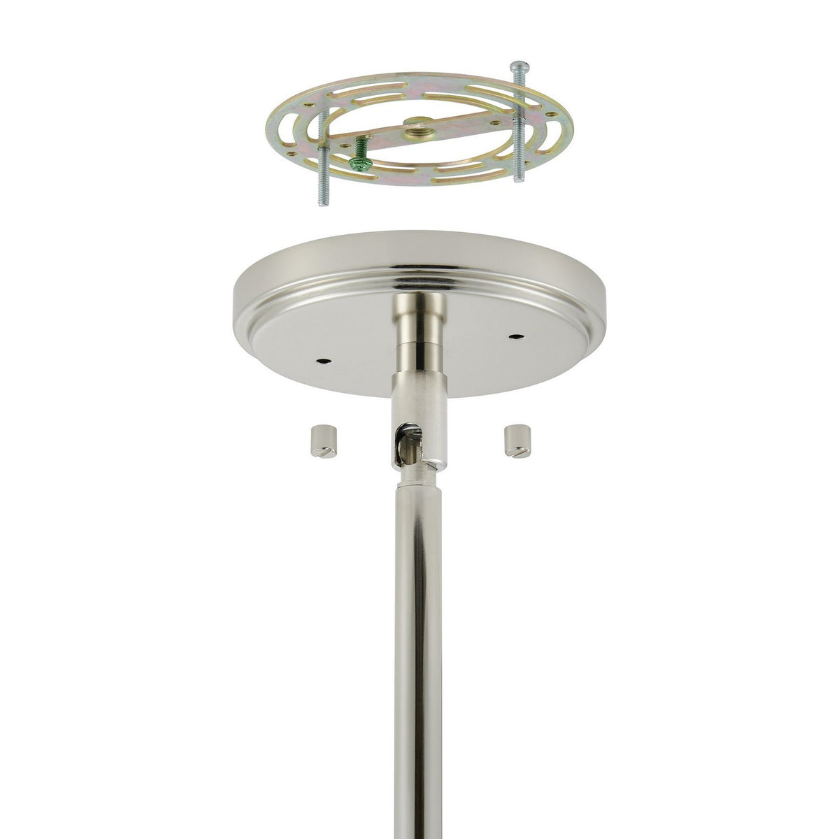 Suspension 6 lumières | Helena — Nickel poli — 206944A