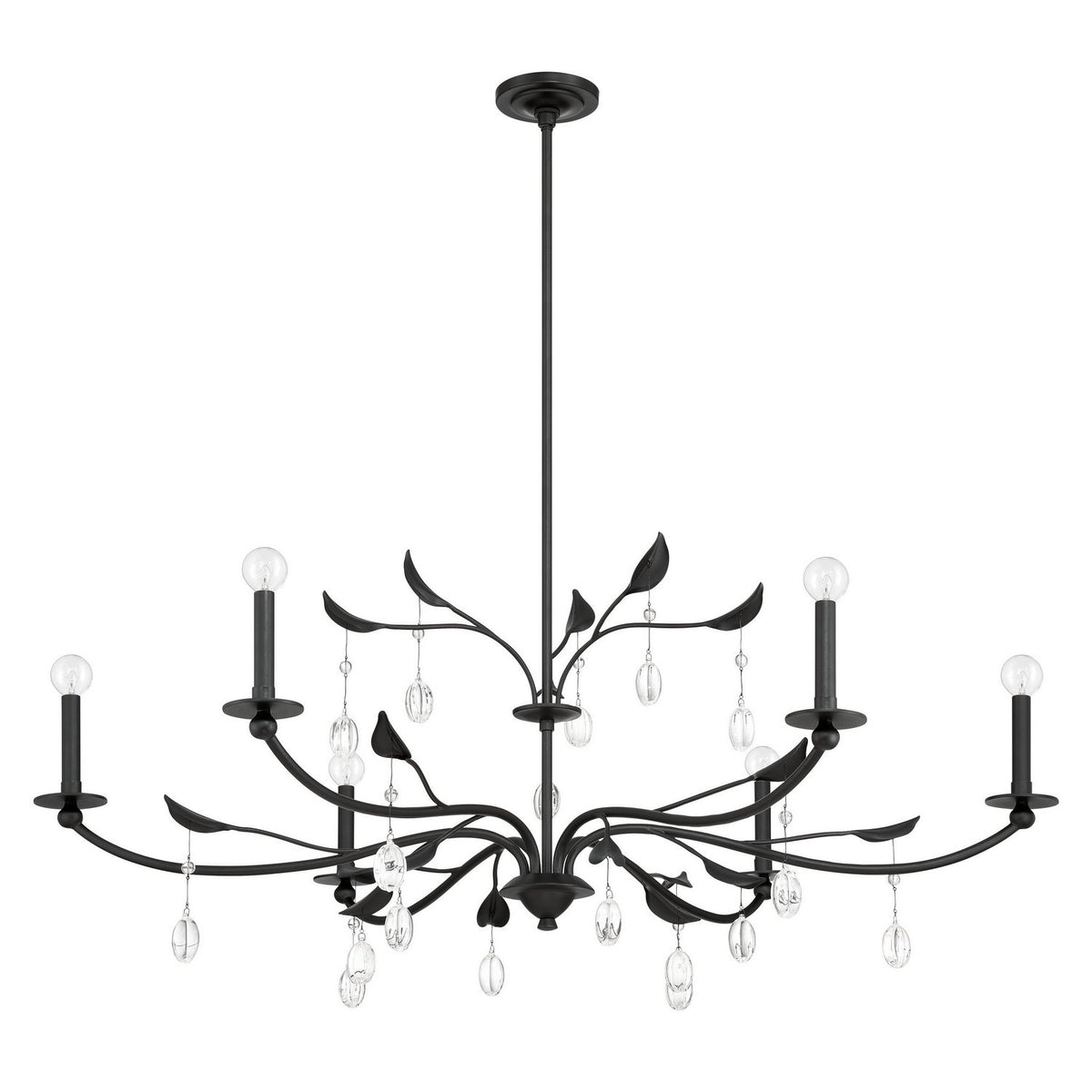 Lustre 6 lumières | Presley — Noir — 207345A