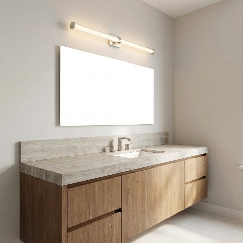 Applique de salle de bain DEL | Brushed Nickel | Syden