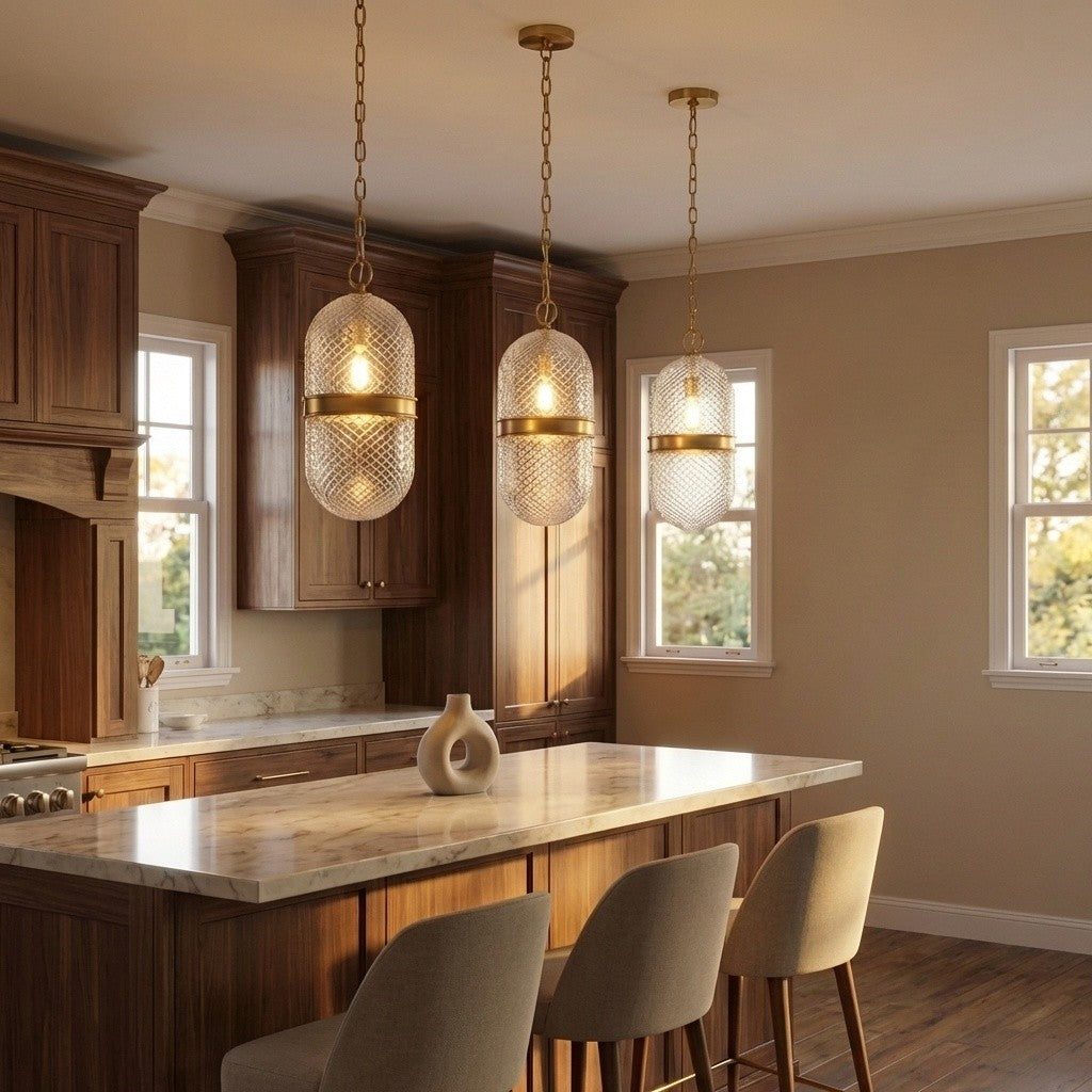 Suspension 1 lumière | Burnished Brass | Lucinda