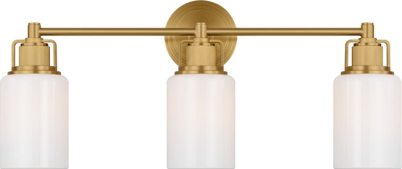 Applique de salle de bain 3 lumières | Burnished Brass | Ashford