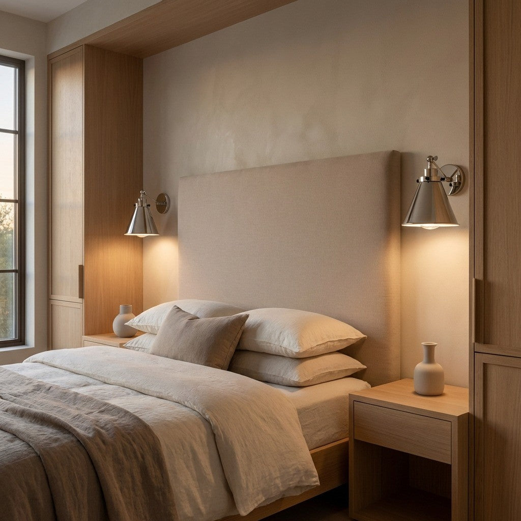 Applique murale 1 lumière | Polished Nickel | Wellfleet