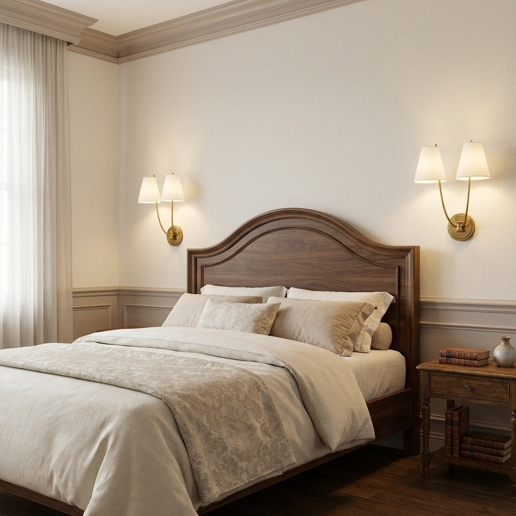 Applique murale 2 lumières | Burnished Brass | Marina
