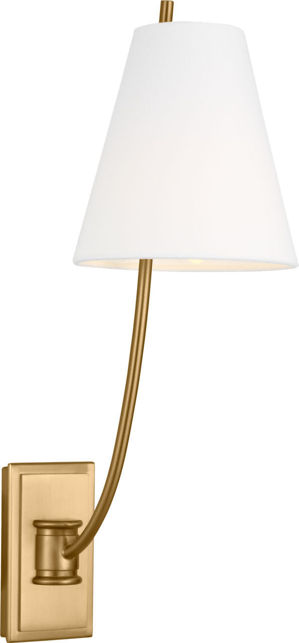 Applique murale 1 lumière | Burnished Brass | Marina