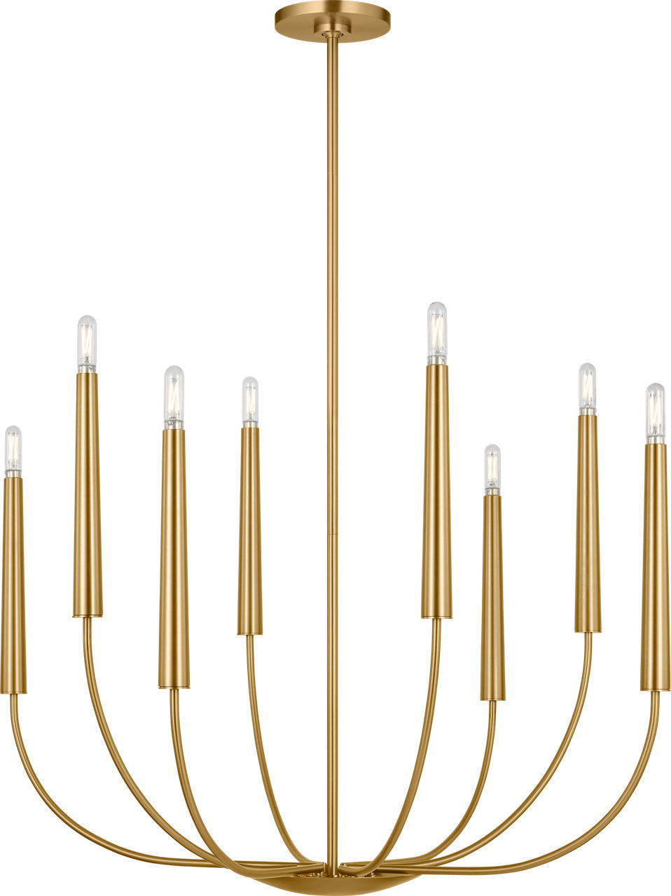 Lustre 8 lumières | Burnished Brass | Lois