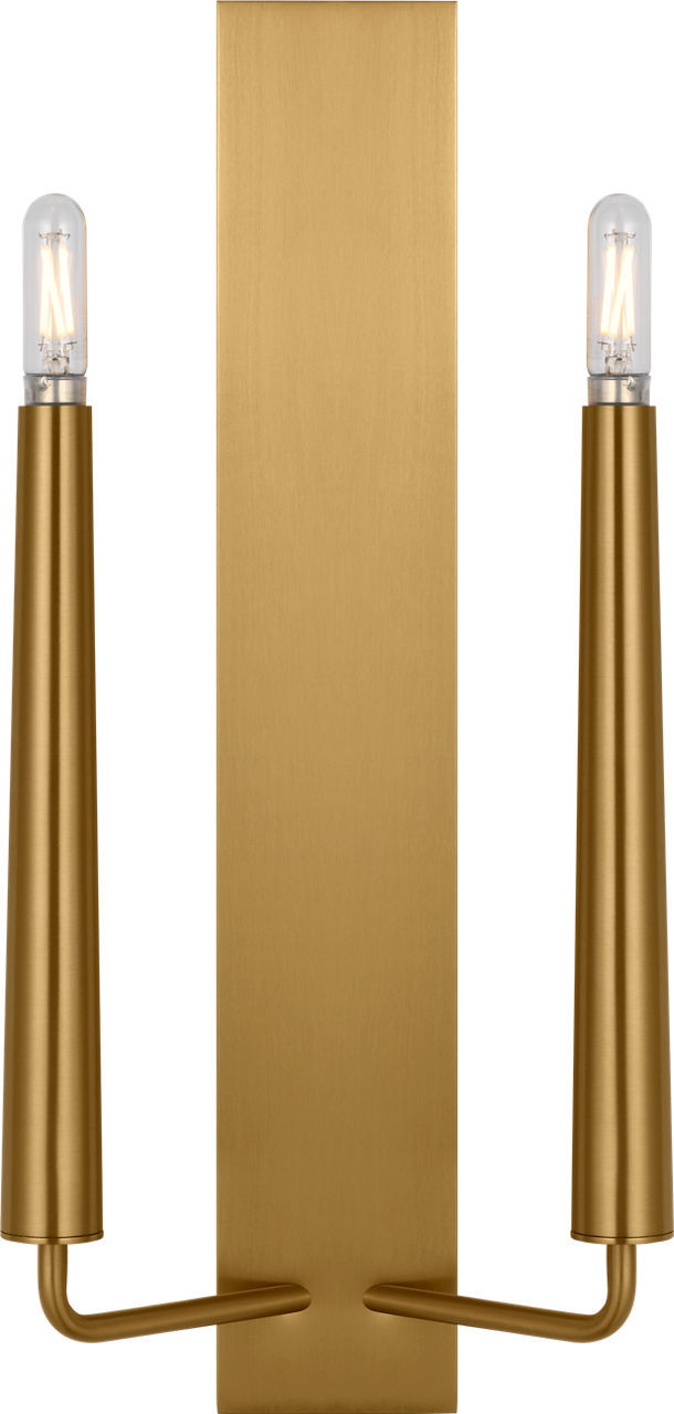 Applique murale 2 lumières | Burnished Brass | Lois