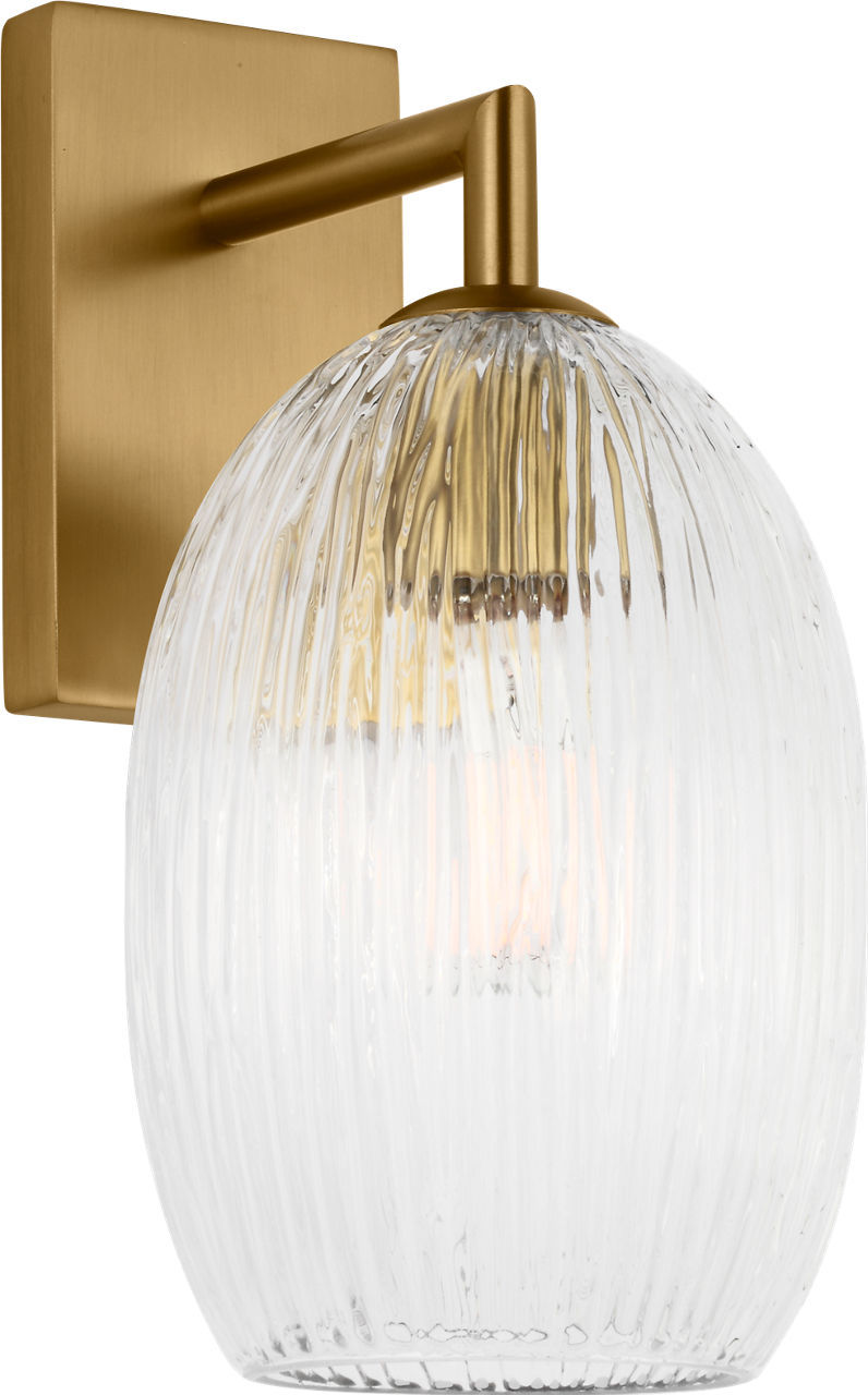 Applique murale 1 lumière | Burnished Brass | Serafina