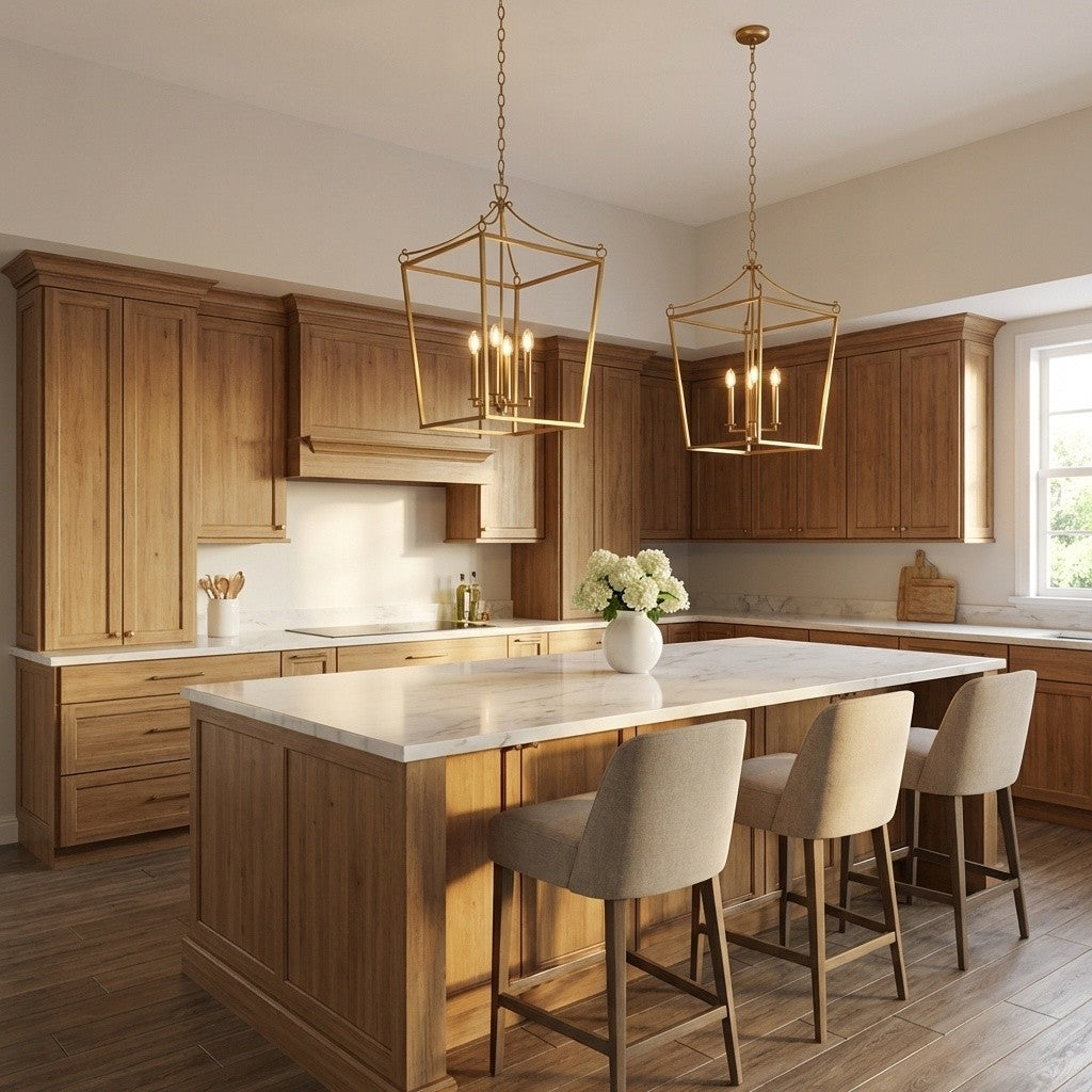 Lanterne 4 lumières | Burnished Brass | Carlyle