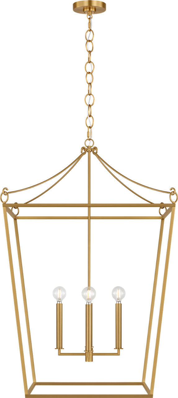Lanterne 4 lumières | Burnished Brass | Carlyle
