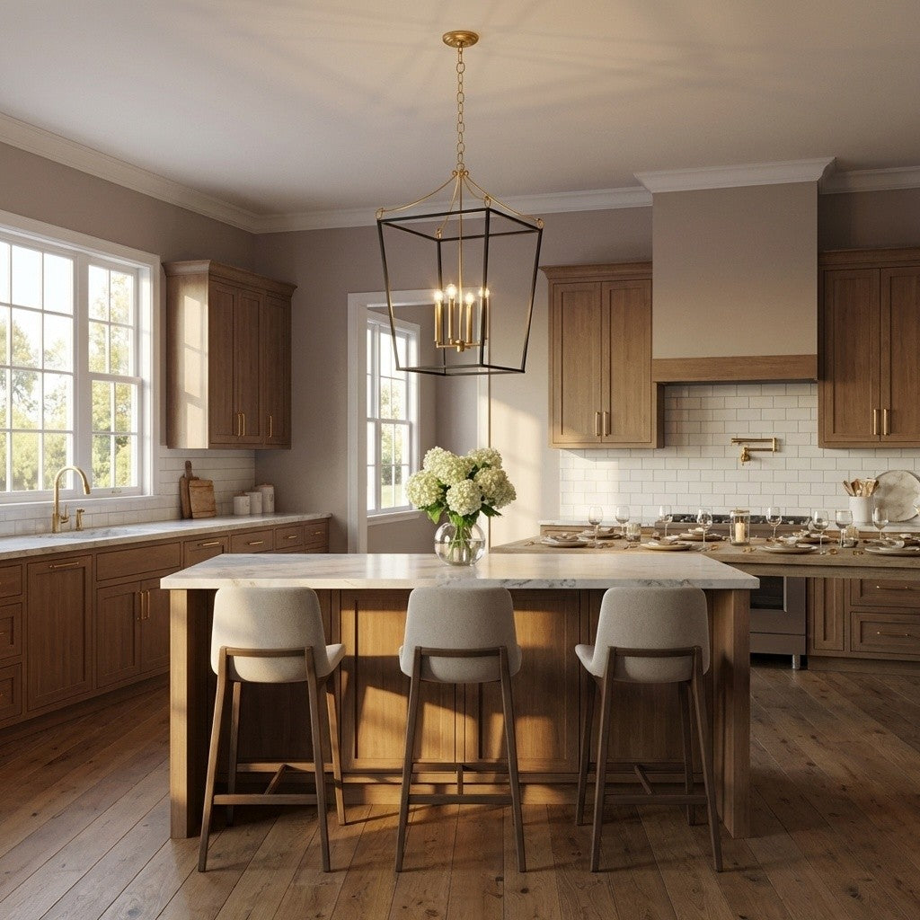 Lanterne 4 lumières | Burnished Brass | Carlyle