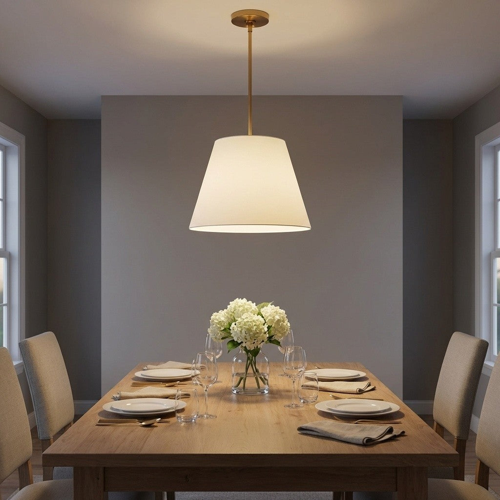Hanging Shade 4 lumières | Burnished Brass | Beauvoir