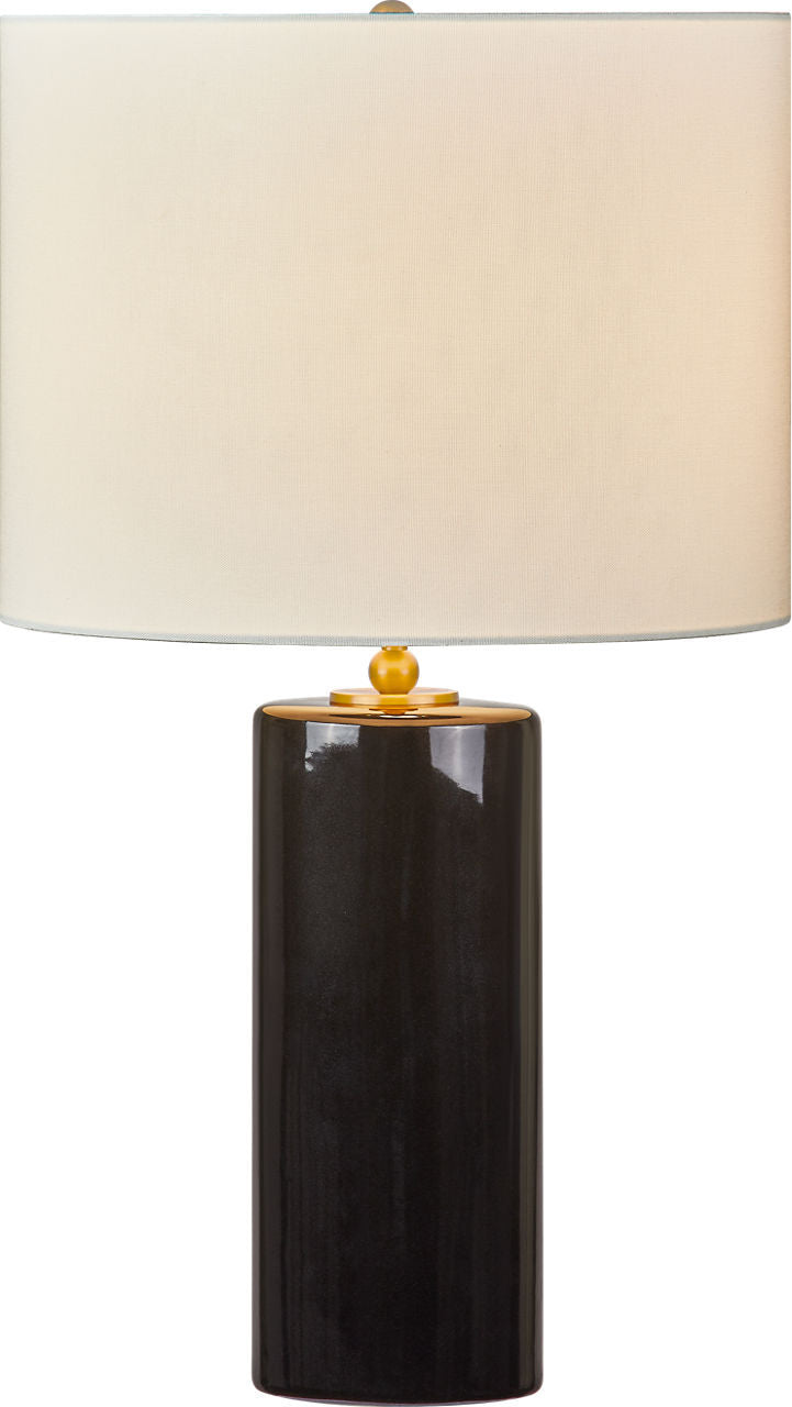 Lampe de table 1 lumière | Black Ceramic | Lauren
