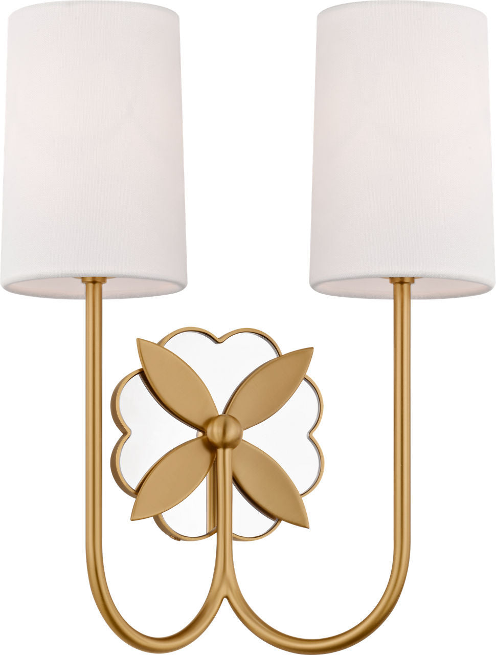 Applique murale 2 lumières | Burnished Brass | Spencer