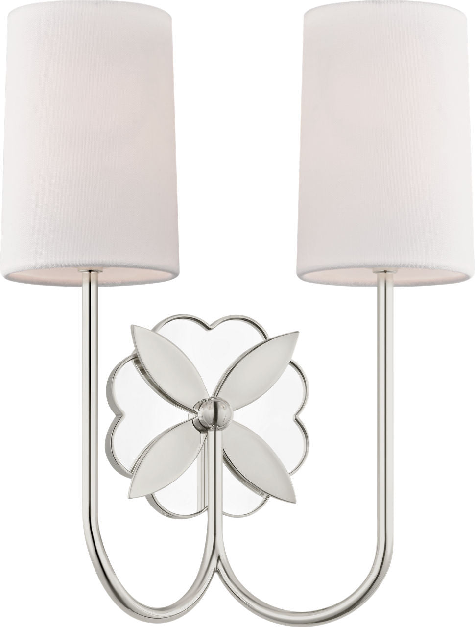 Applique murale 2 lumières | Polished Nickel | Spencer