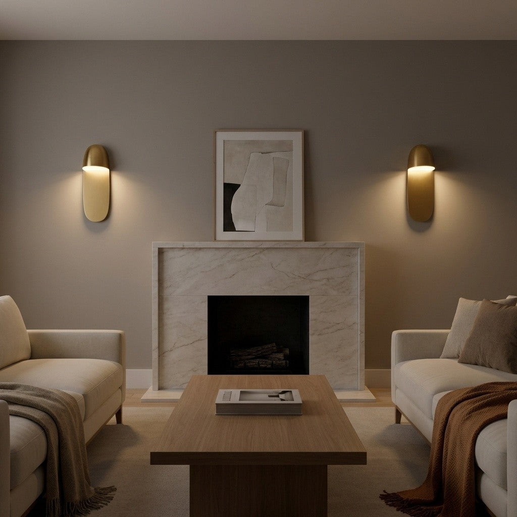 Applique murale DEL | Burnished Brass | Axel