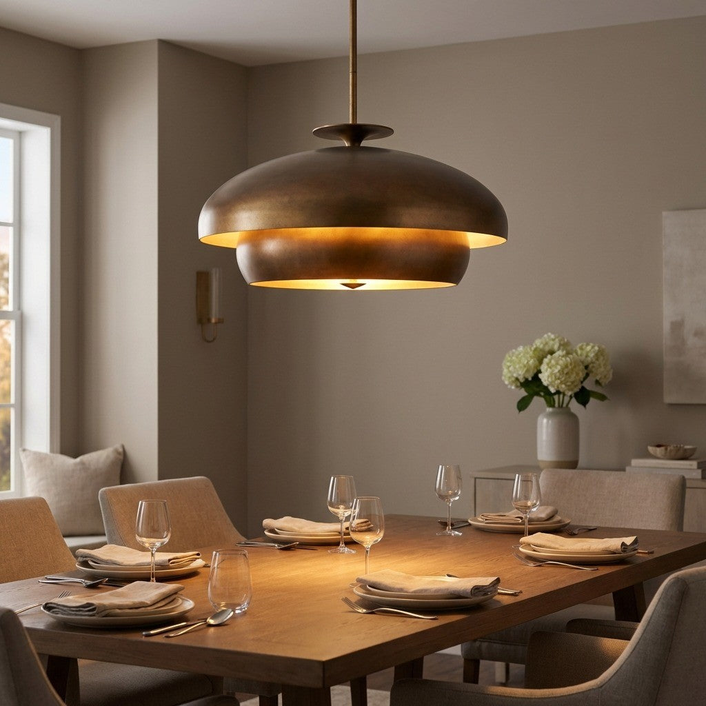 Lustre 8 lumières | Vintage Gild | Solene