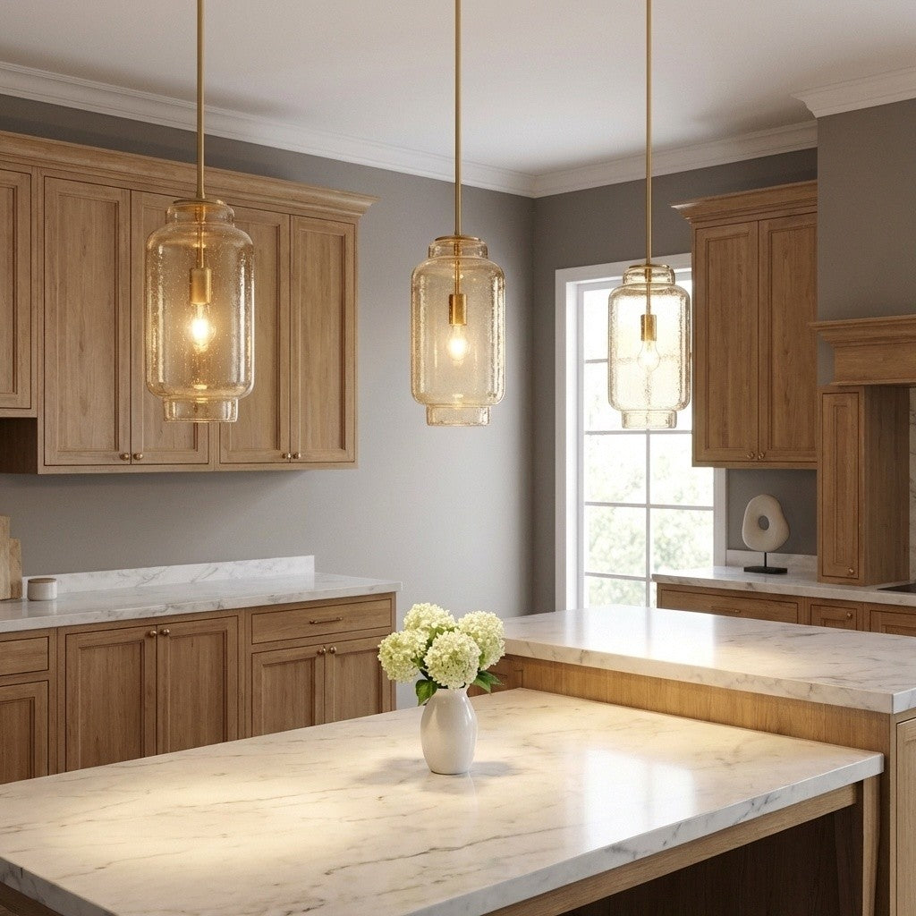 Suspension 1 lumière | Burnished Brass | Nodier