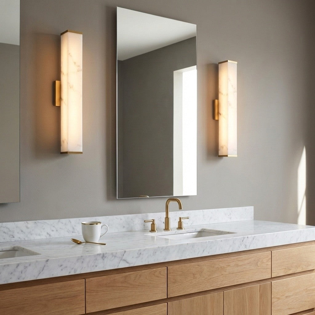 Applique de salle de bain DEL | Burnished Brass | Cleor