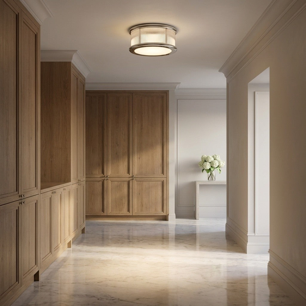 Plafonnier 3 lumières | Polished Nickel | Ritz