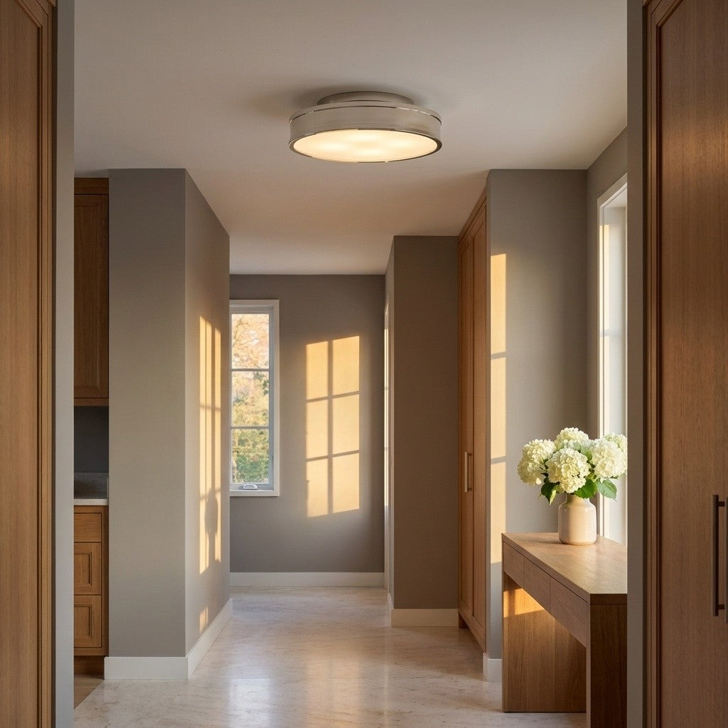 Semi-plafonnier DEL | Polished Nickel | Dupont