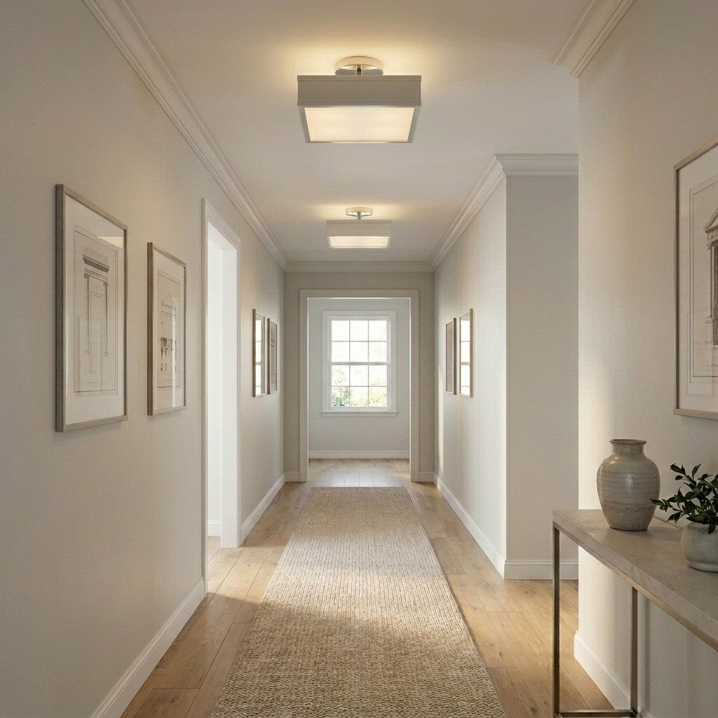 Semi-plafonnier DEL | Polished Nickel | Dupont