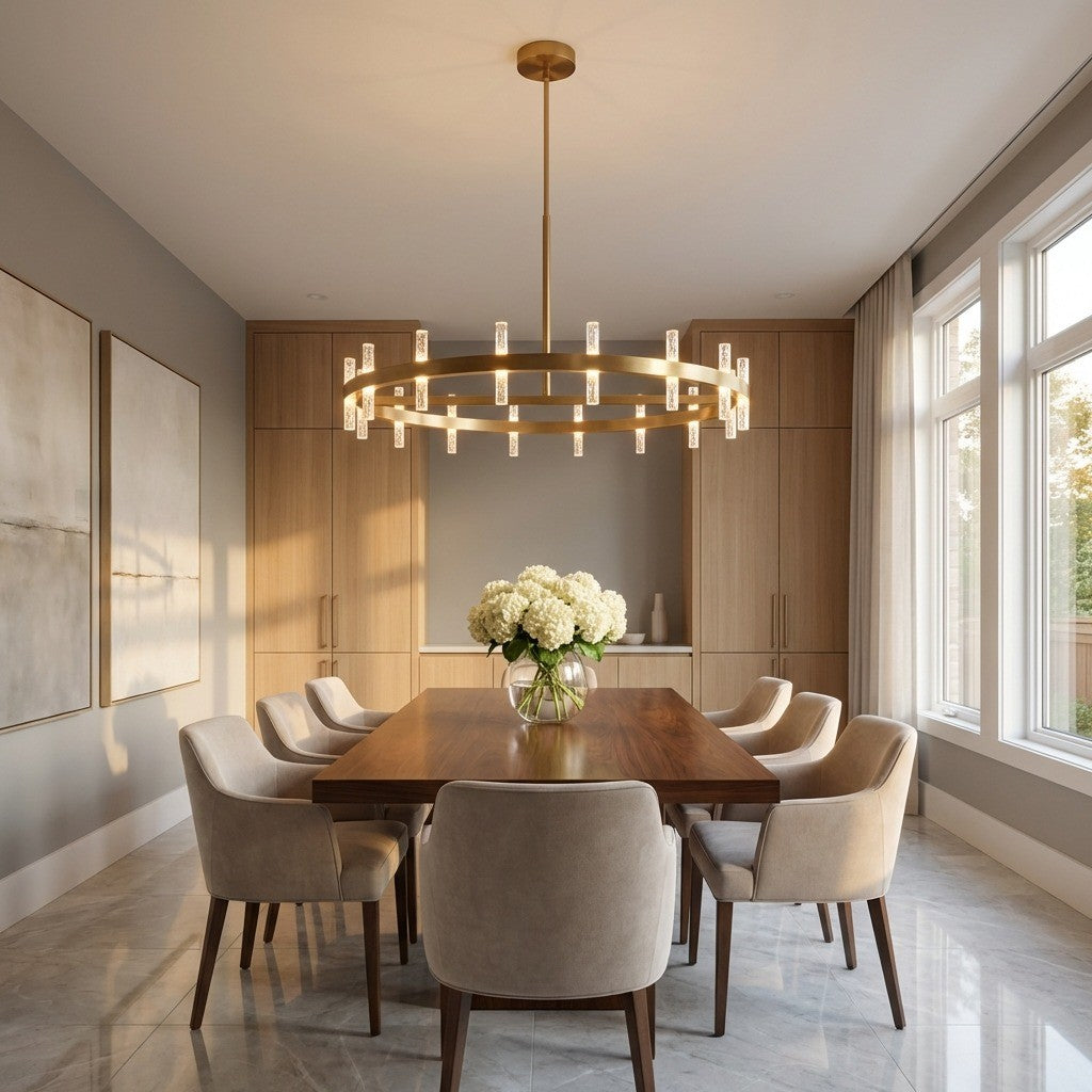 Lustre DEL | Burnished Brass | Silas