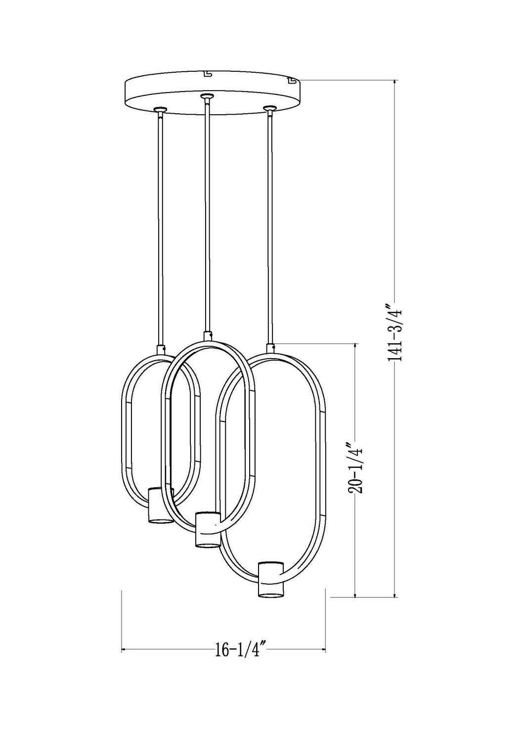 Lustre DEL | Saros