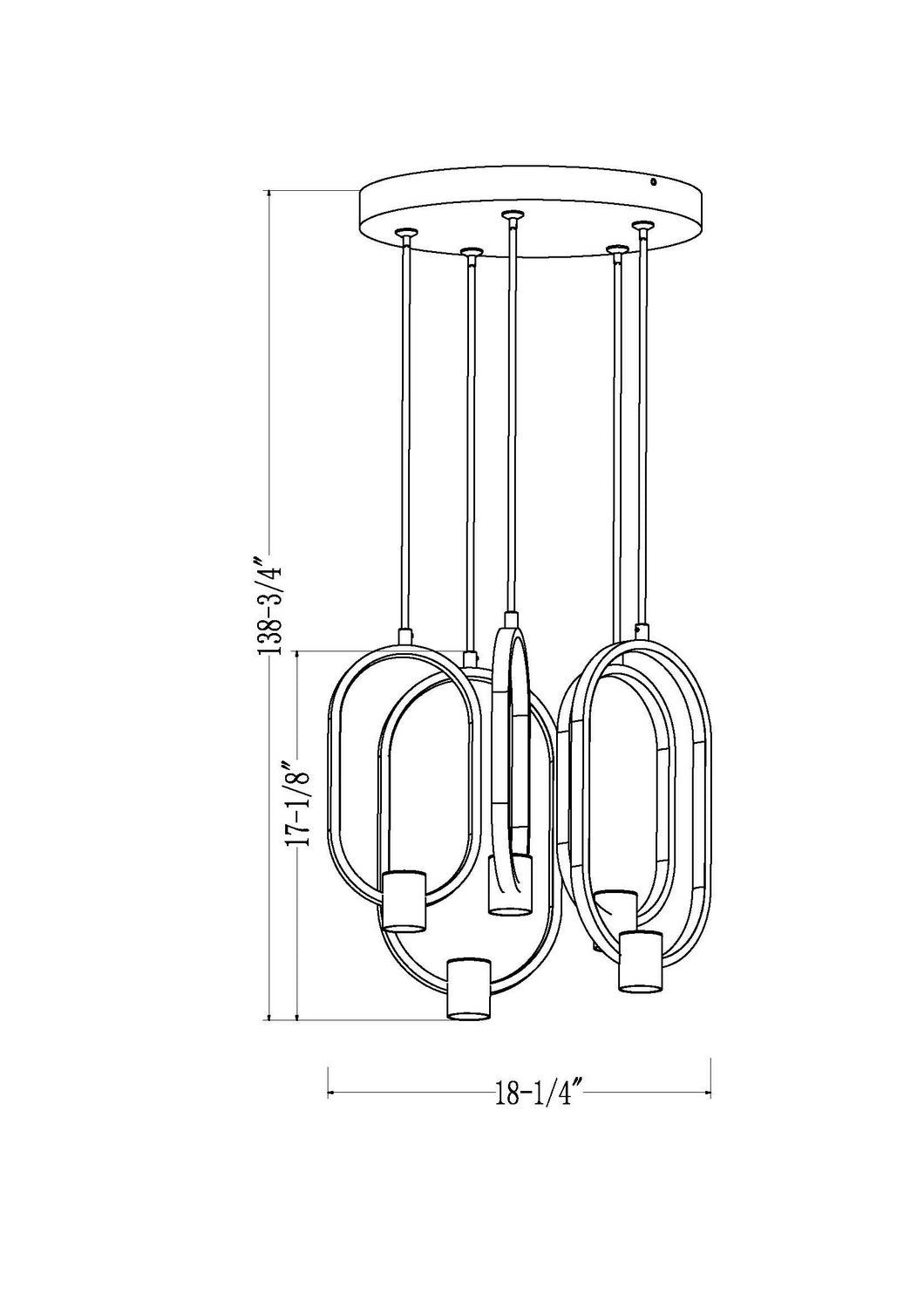 Lustre DEL | Saros
