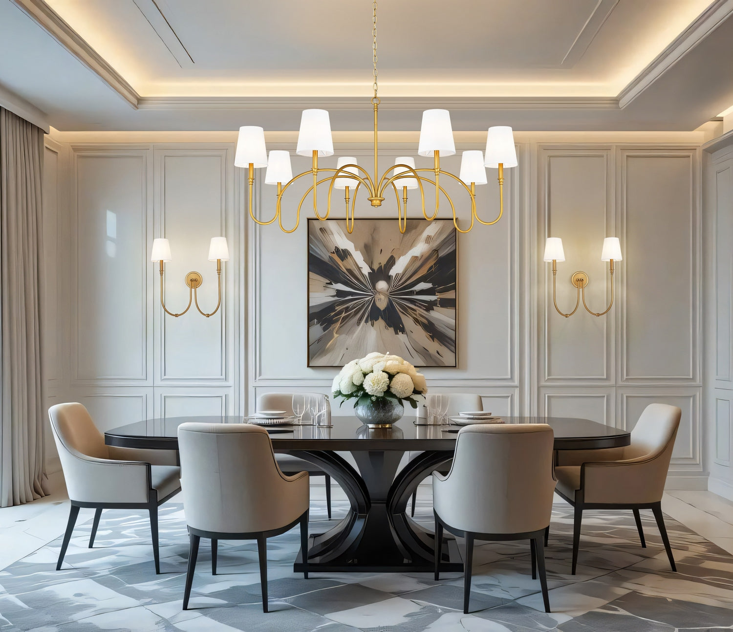 Lustre 8 lumières | Jisele