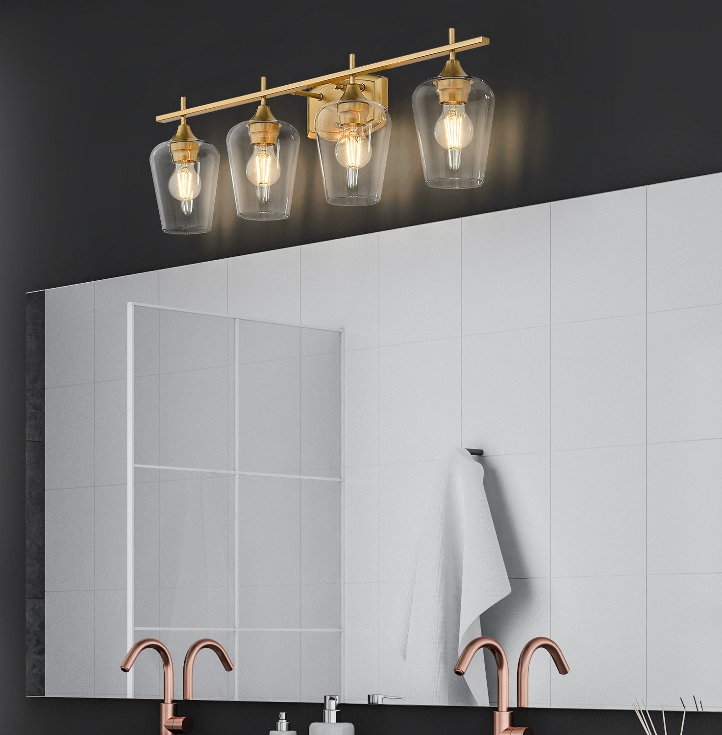 Applique de vanité 4 lumières | Joliet
