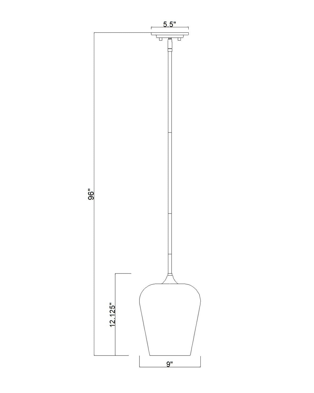 Suspension 1 lumière | Joliet