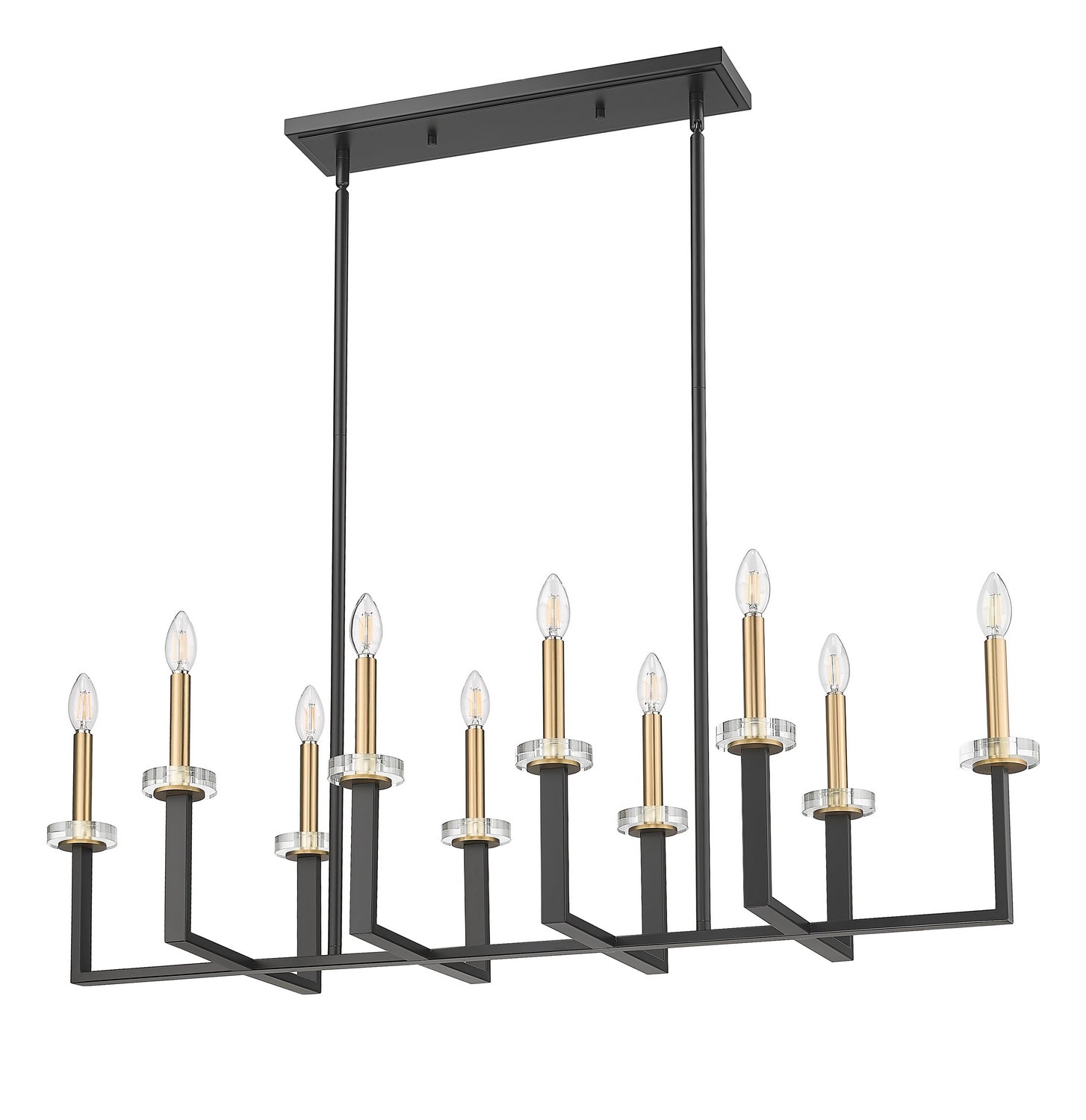 Lustre linéaire 10 lumières | Gaultier