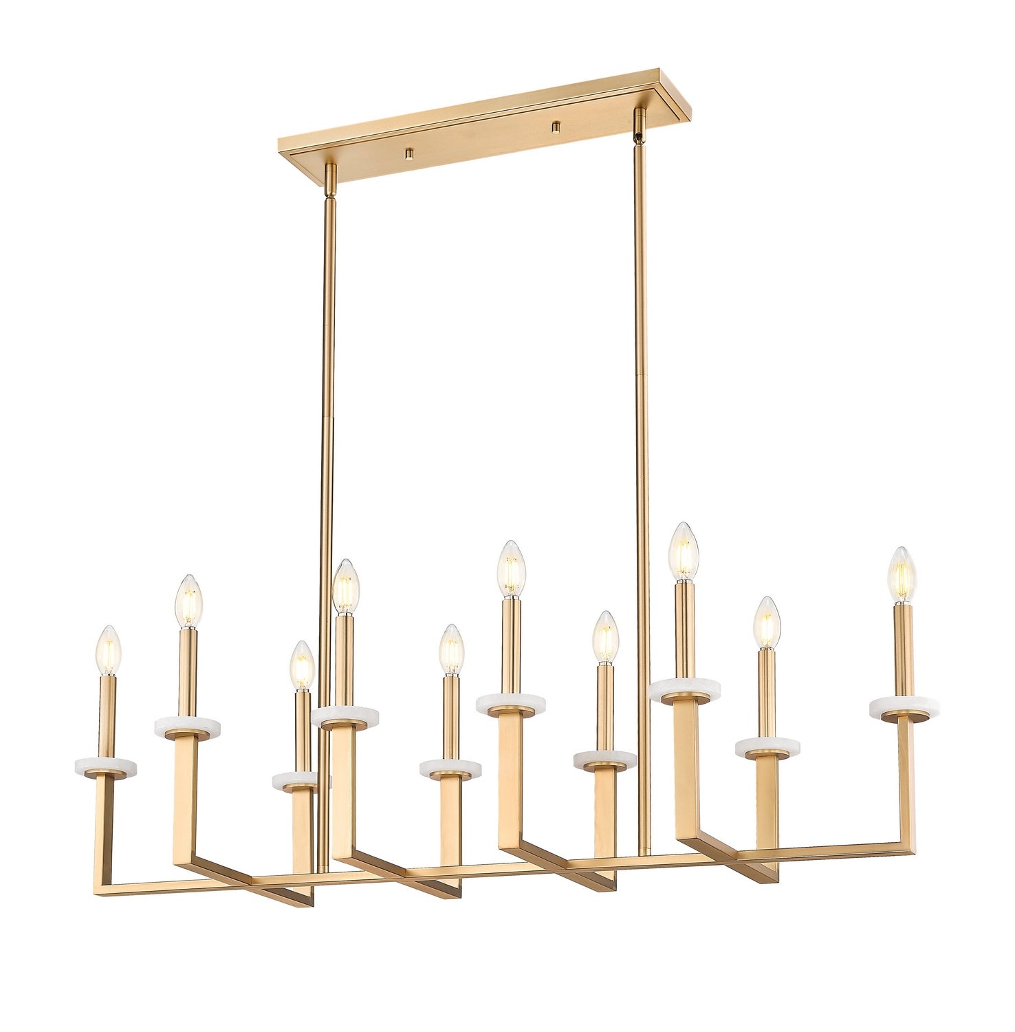 Lustre linéaire 10 lumières | Gaultier