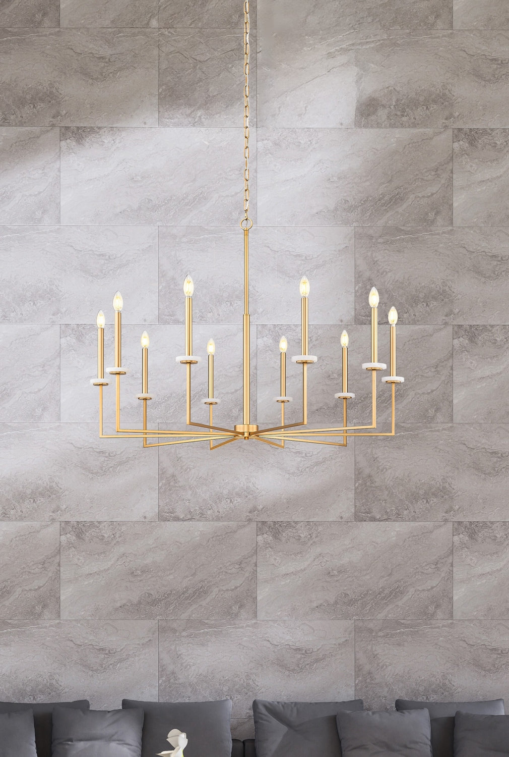 Lustre 10 lumières | Gaultier
