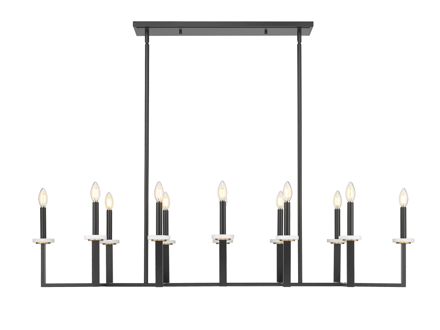 Lustre linéaire 12 lumières | Gaultier