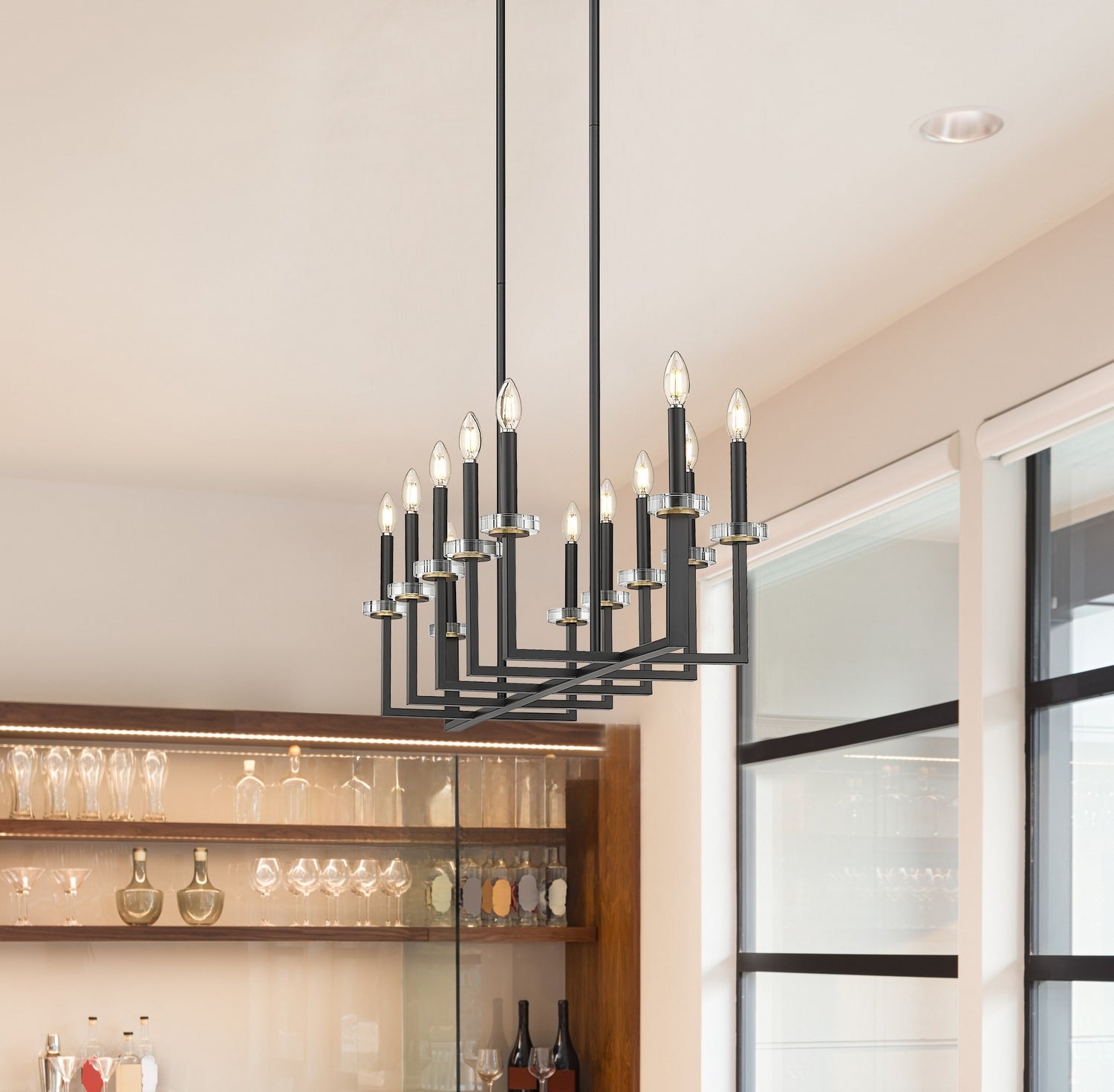 Lustre linéaire 12 lumières | Gaultier