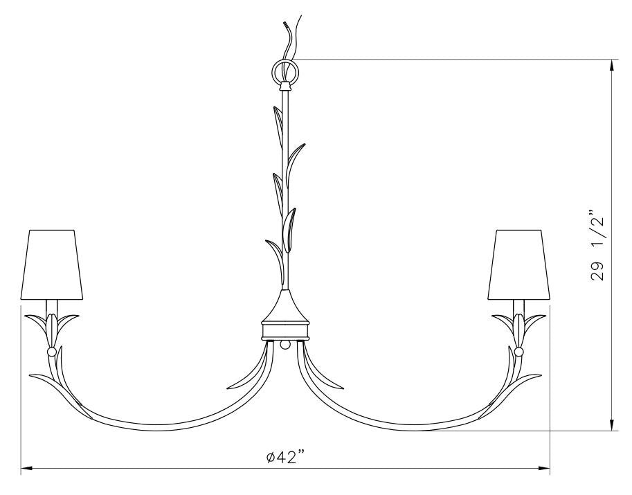 Lustre 8 lumières | Aslin