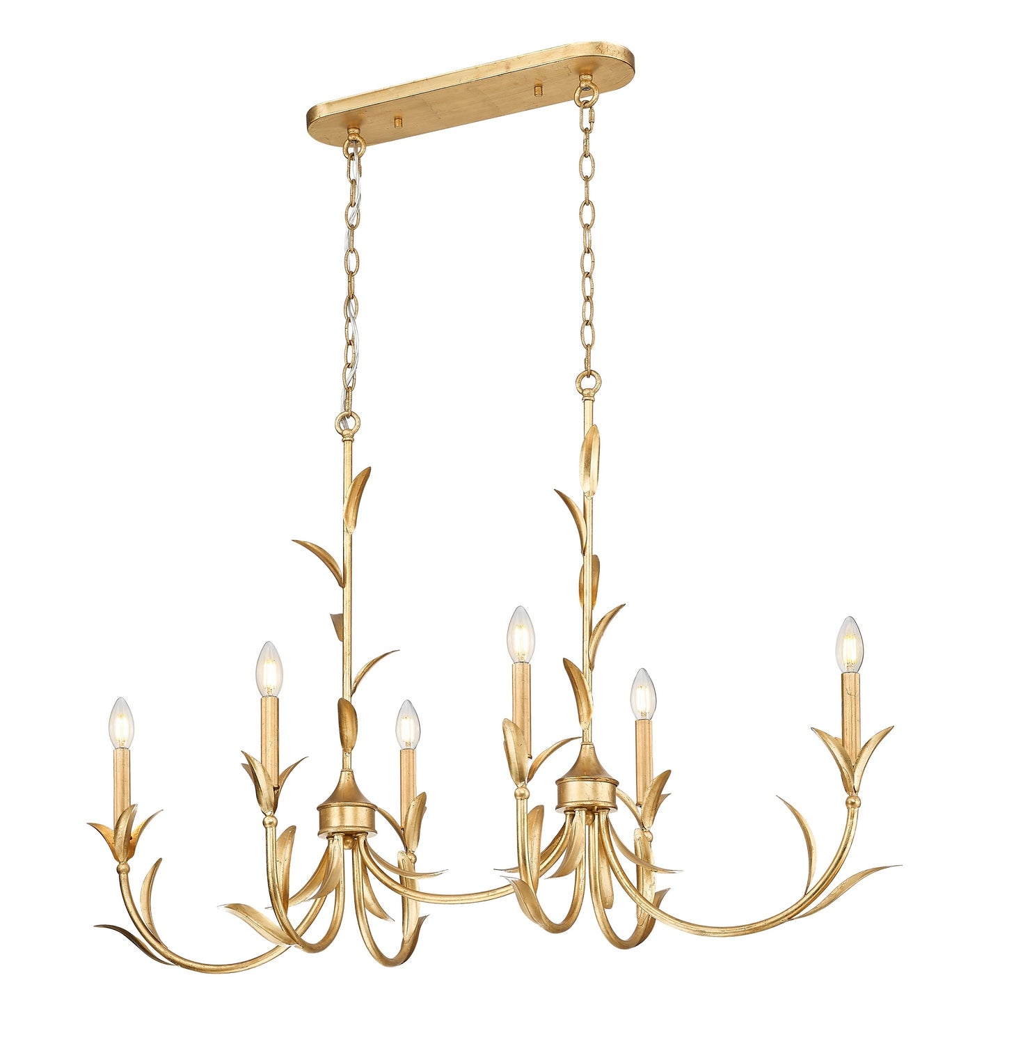 Lustre linéaire 6 lumières | Aslin