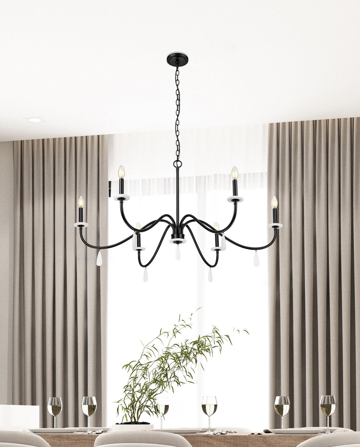 Lustre 6 lumières | Toussant