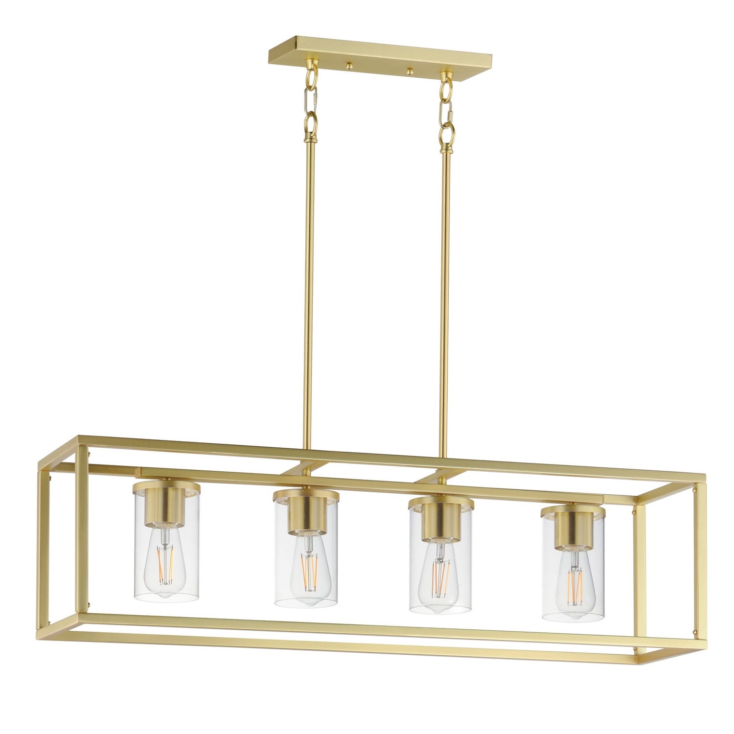 Suspension linéaire 4 lumières | Lateral
