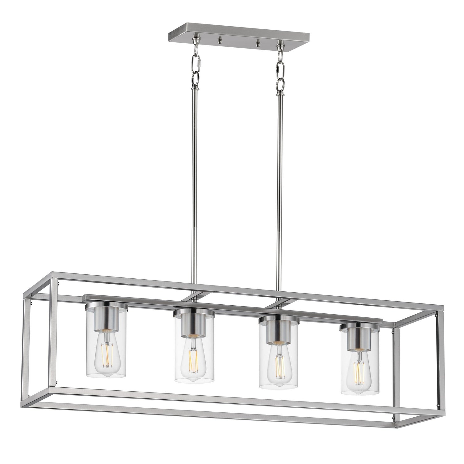 Suspension linéaire 4 lumières | Lateral