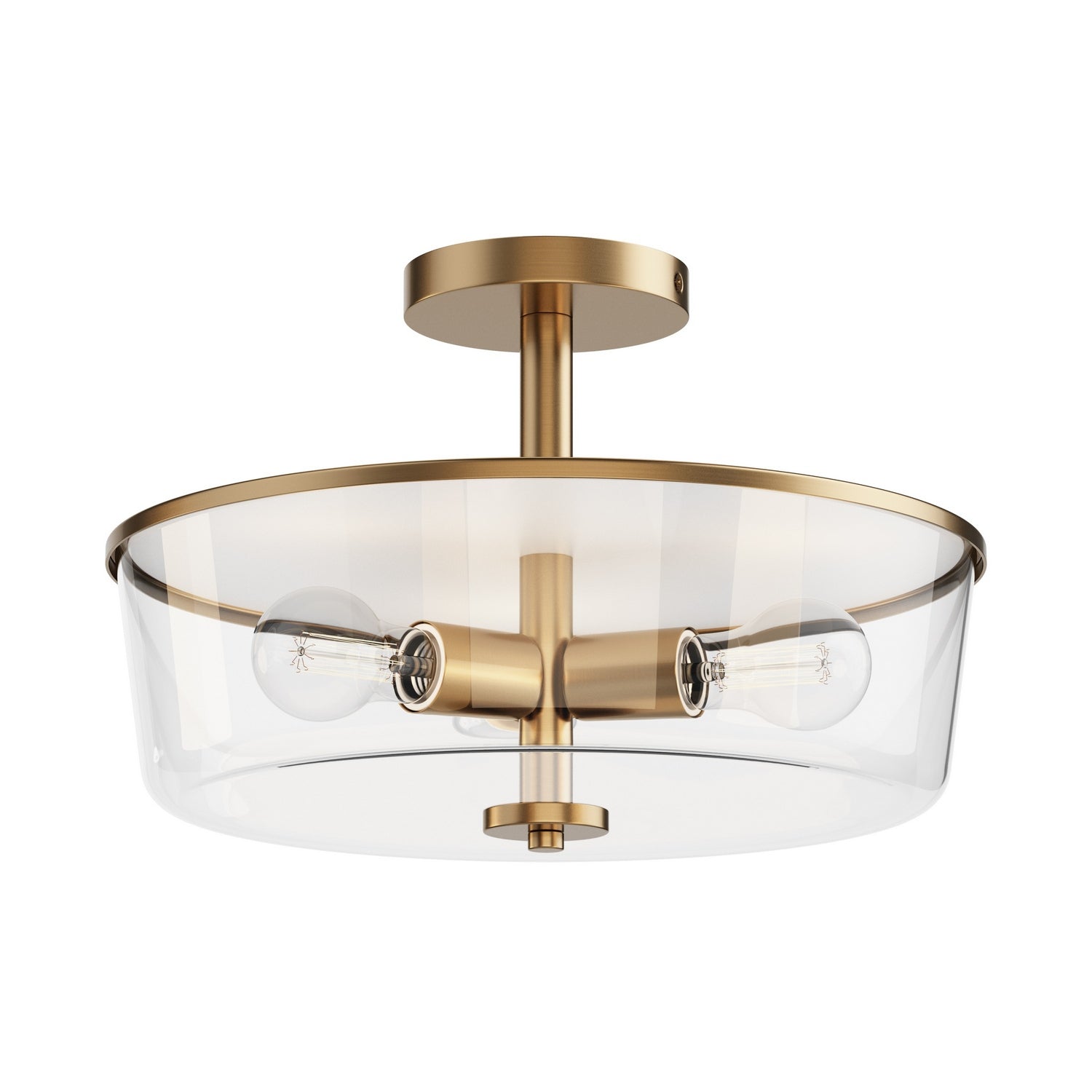 Semi-plafonnier ou suspension convertible 3 lumières | Fuller
