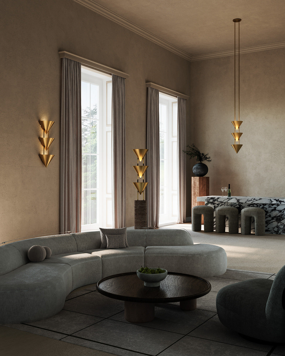 Lampadaire 3 lumières | Versus