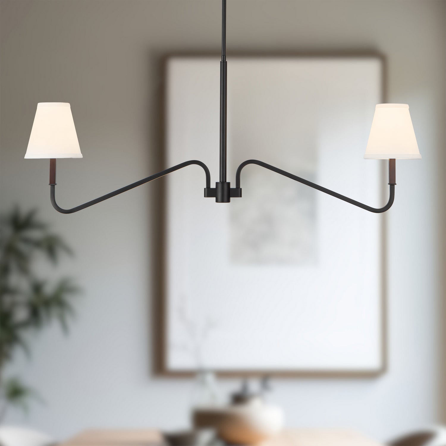 Suspension linéaire 2 lumières | Sloan
