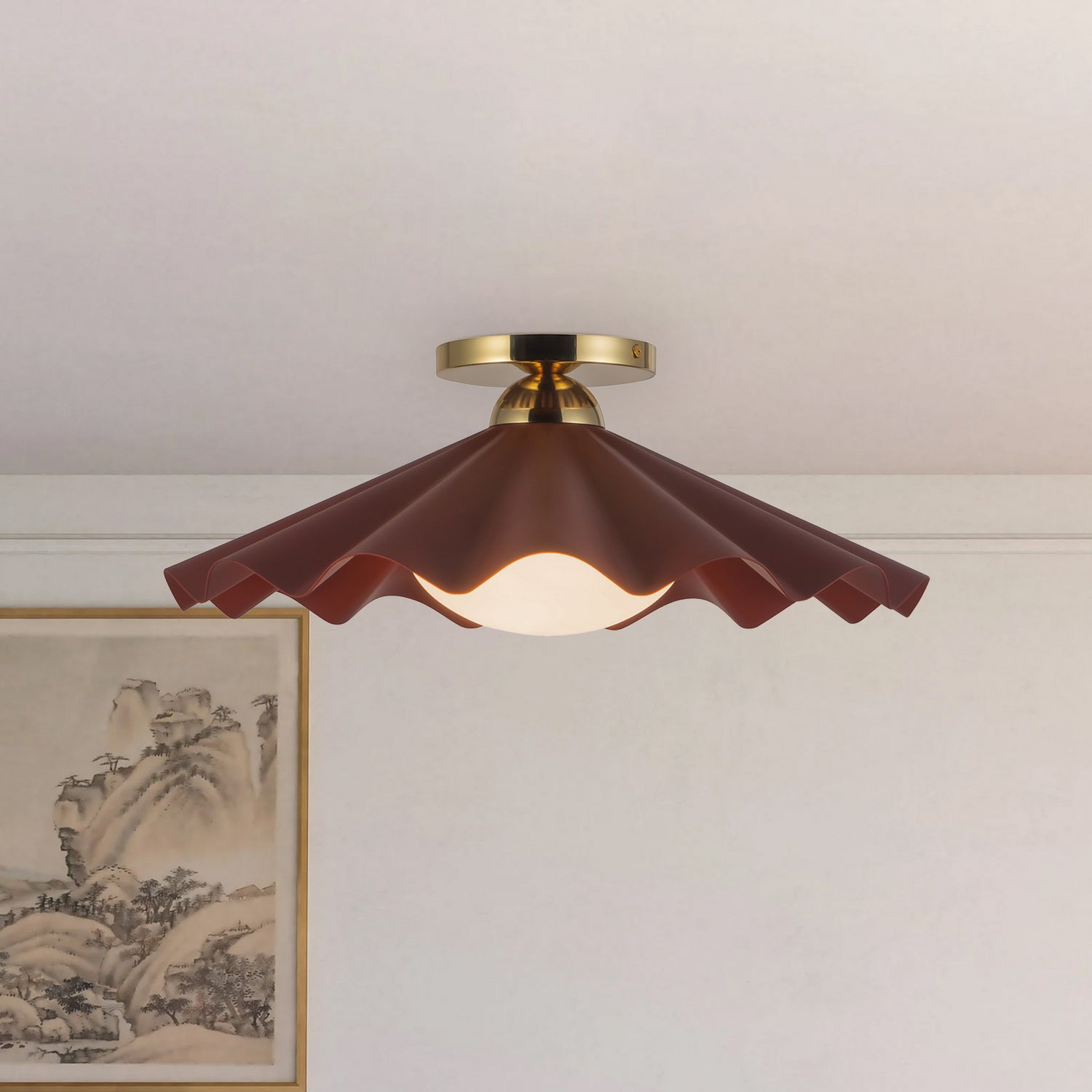 Semi-plafonnier 1 lumière | Furrow
