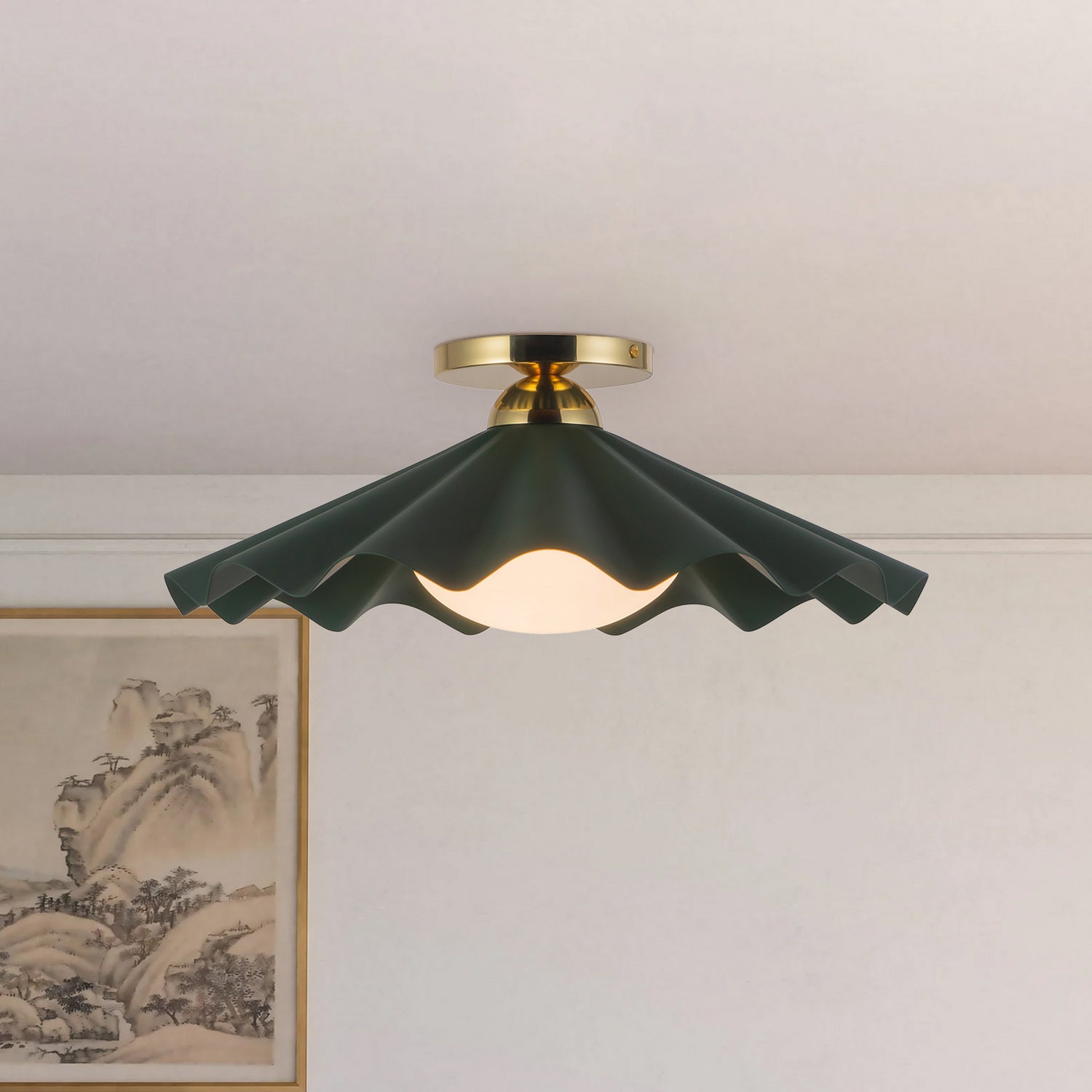 Semi-plafonnier 1 lumière | Furrow